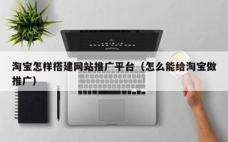 定州淘宝怎样搭建网站推广平台（怎么能给淘宝做推广）